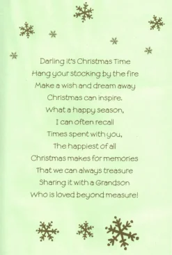 The Christmas Shop Grandson Christmas Card| Cards For Relatives