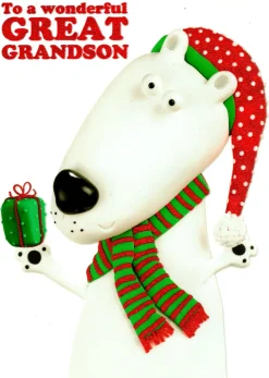 The Christmas Shop Great Grandson Christmas Card| Cards For Relatives