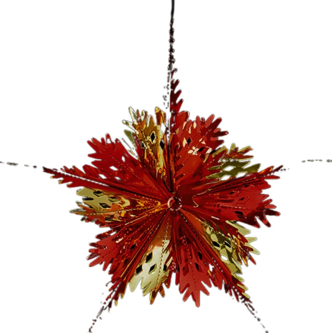 The Christmas Shop Hanging Foil Starburst| Foil Decorations