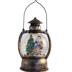 The Christmas Shop Illuminated Snowglobe With Timer| Battery Operated Lights|Snowglobes