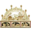 The Christmas Shop Illuminated Wood Arch| Battery Operated Lights|Lighted Houses