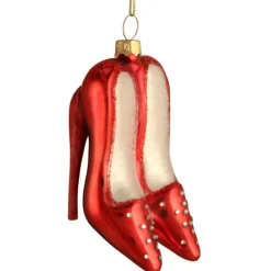 The Christmas Shop Lady In Red Set| Glass|Red Theme