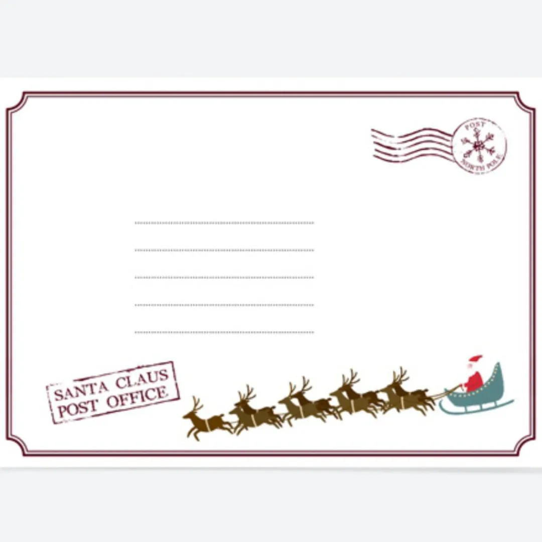 The Christmas Shop Letter From Santa| Single Cards