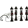 The Christmas Shop Light-up Lamposts| Battery Operated Lights|Lighted Houses