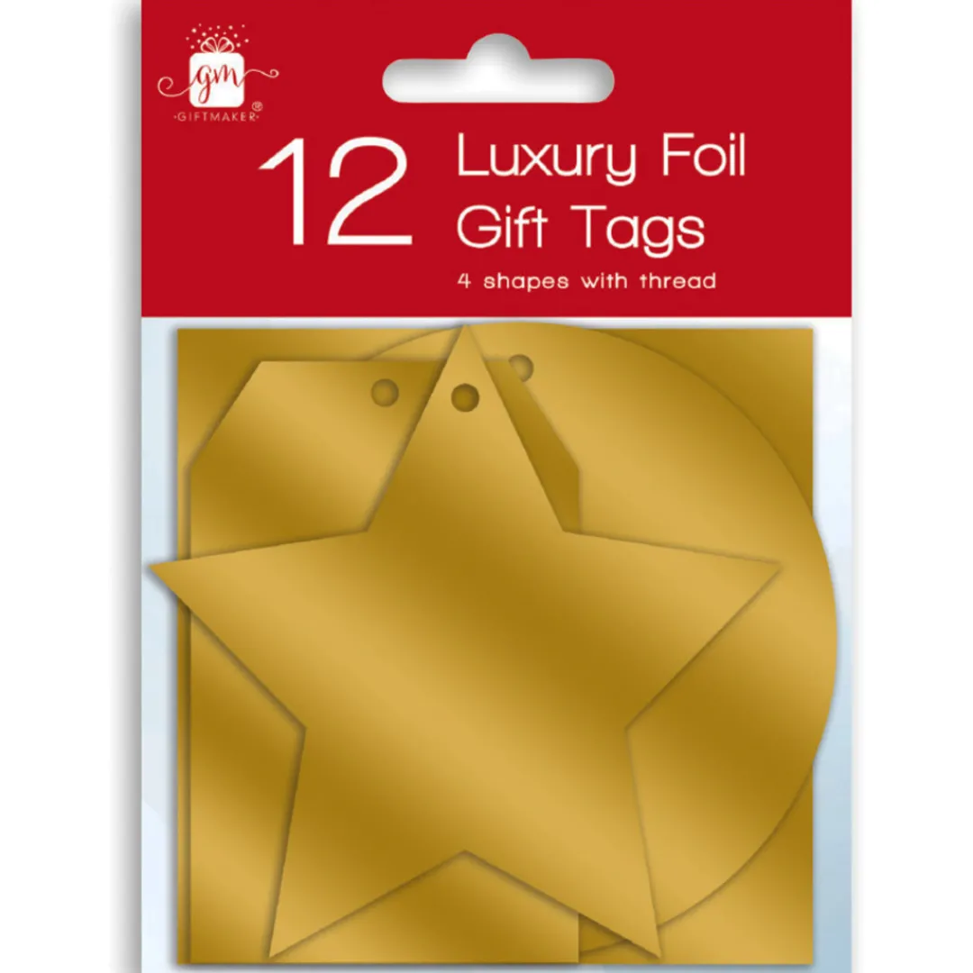 The Christmas Shop Luxury Foil Gift Tags| Tags & Labels
