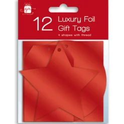 The Christmas Shop Luxury Foil Gift Tags| Tags & Labels