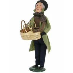 The Christmas Shop Man Selling Baskets| Byers Choice Carolers