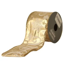 The Christmas Shop Merry Christmas Ribbon| Ribbon|Gold Theme