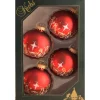 The Christmas Shop Nativity Glass Baubles (seconds)| Glass|Red Theme