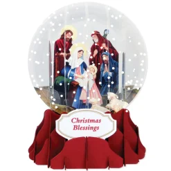 The Christmas Shop Nativity Globe Card| Single Cards