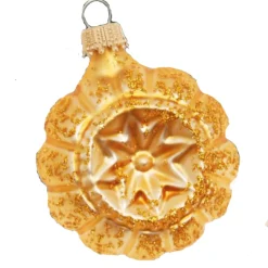 The Christmas Shop Nostalgic Gold Glass Hangers| Glass|Gold Theme