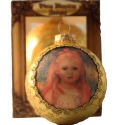 The Christmas Shop Old Masters Bauble| Glass|Gold Theme