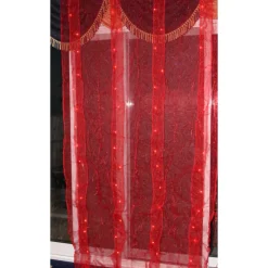 The Christmas Shop Organza Curtain With Lights| Electric Operated Lights