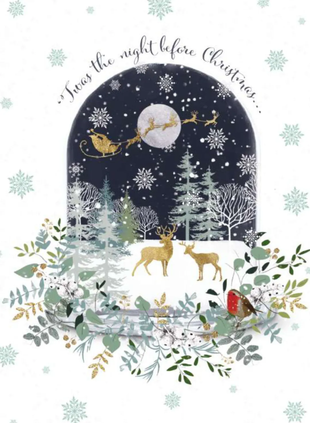 The Christmas Shop Pack Of 8 Christmas Cards| Packs Of Cards