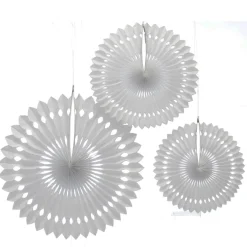 The Christmas Shop Pack Of 3 Paper Fans| Novelties|Paper Decorations