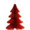 The Christmas Shop Paper Honeycomb Tree| Paper Decorations|Red Theme