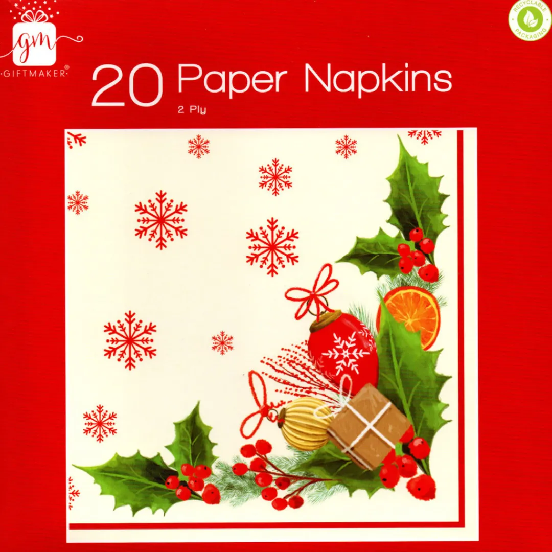 The Christmas Shop Paper Napkins| Tableware|Tablecloths