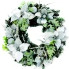 The Christmas Shop Pre Lit Silver Wreath| Battery Operated Lights|Wreaths