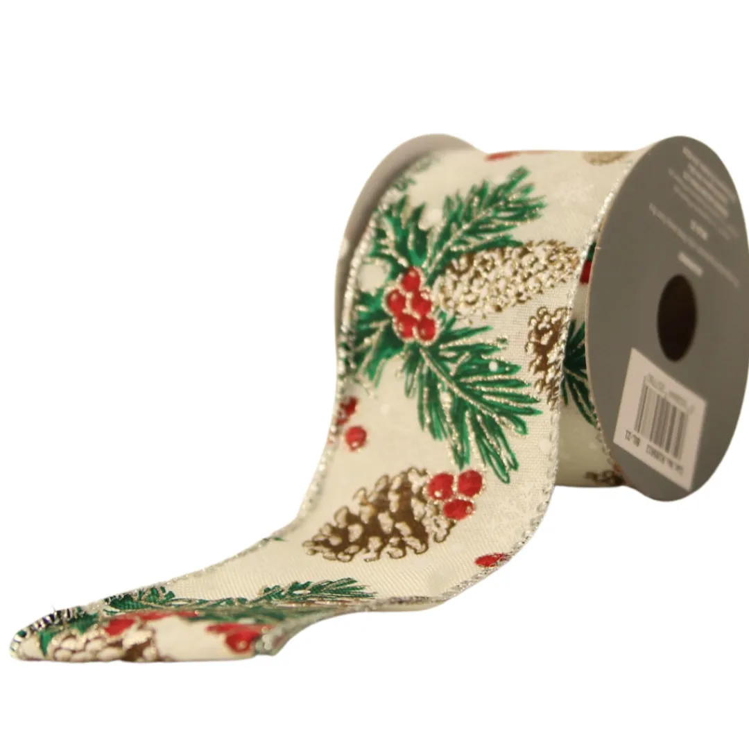The Christmas Shop Printed Ribbon| Ribbon