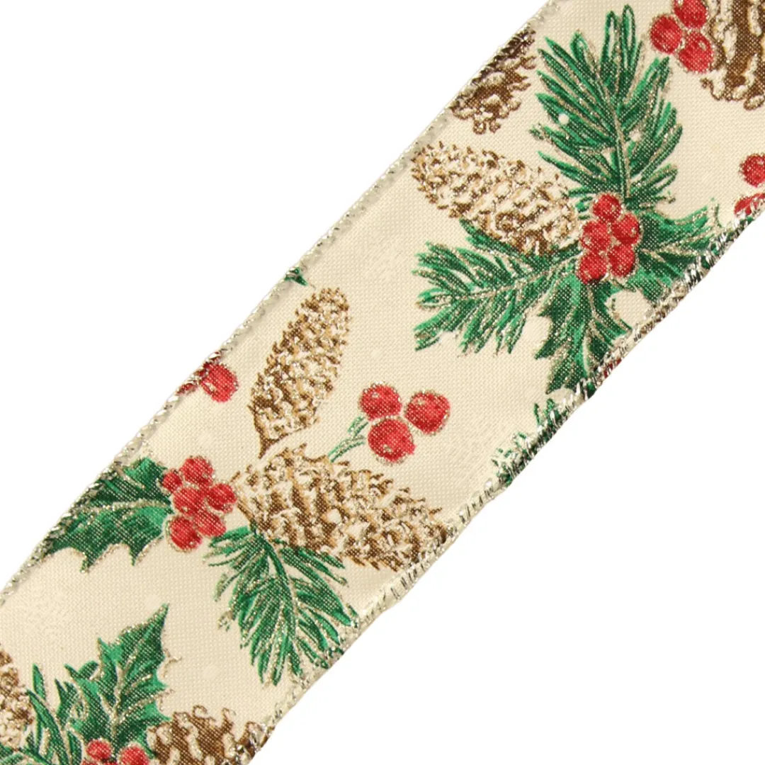 The Christmas Shop Printed Ribbon| Ribbon