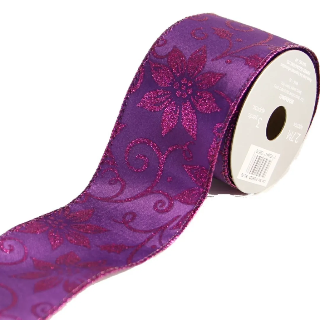 The Christmas Shop Purple Ribbon| Ribbon|Other Colours
