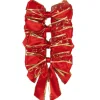 The Christmas Shop Red & Gold Bows| Red Theme