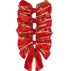 The Christmas Shop Red & Gold Bows| Red Theme