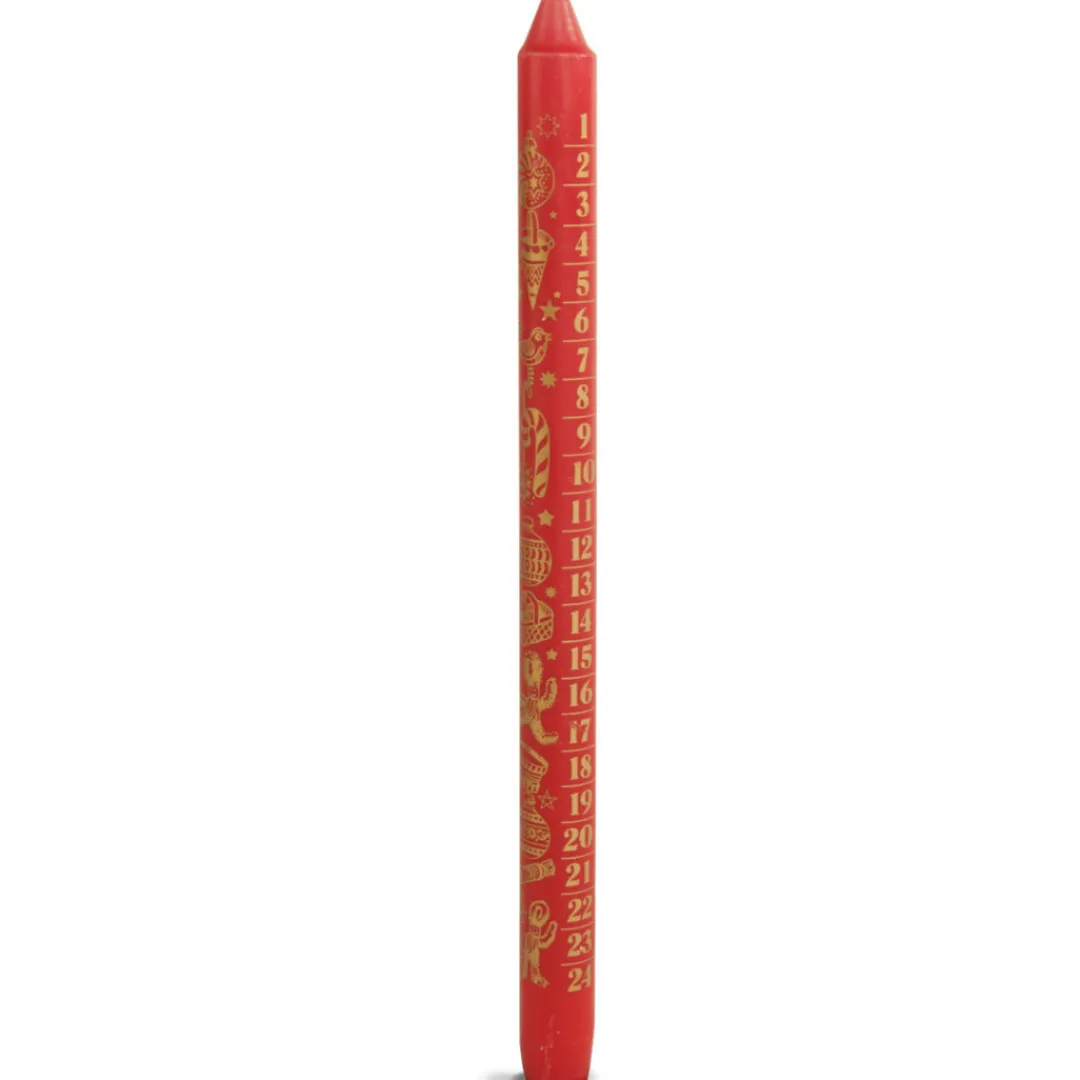The Christmas Shop Red Advent Candle| Advent Calendars - Card, Fabric And Wood