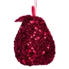 The Christmas Shop Red Sequin Pear| Red Theme