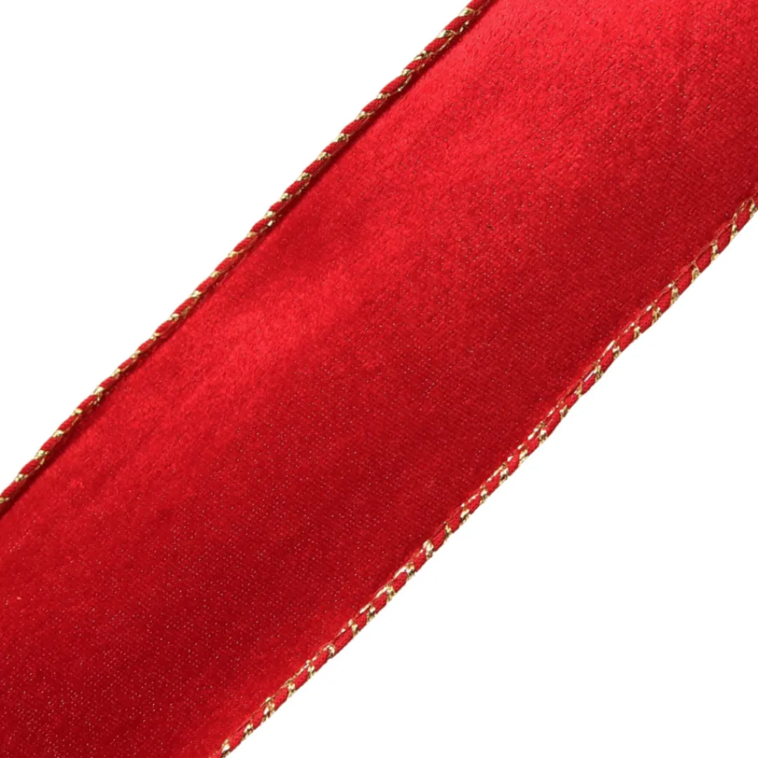 The Christmas Shop Red Velvet Ribbon| Ribbon|Red Theme