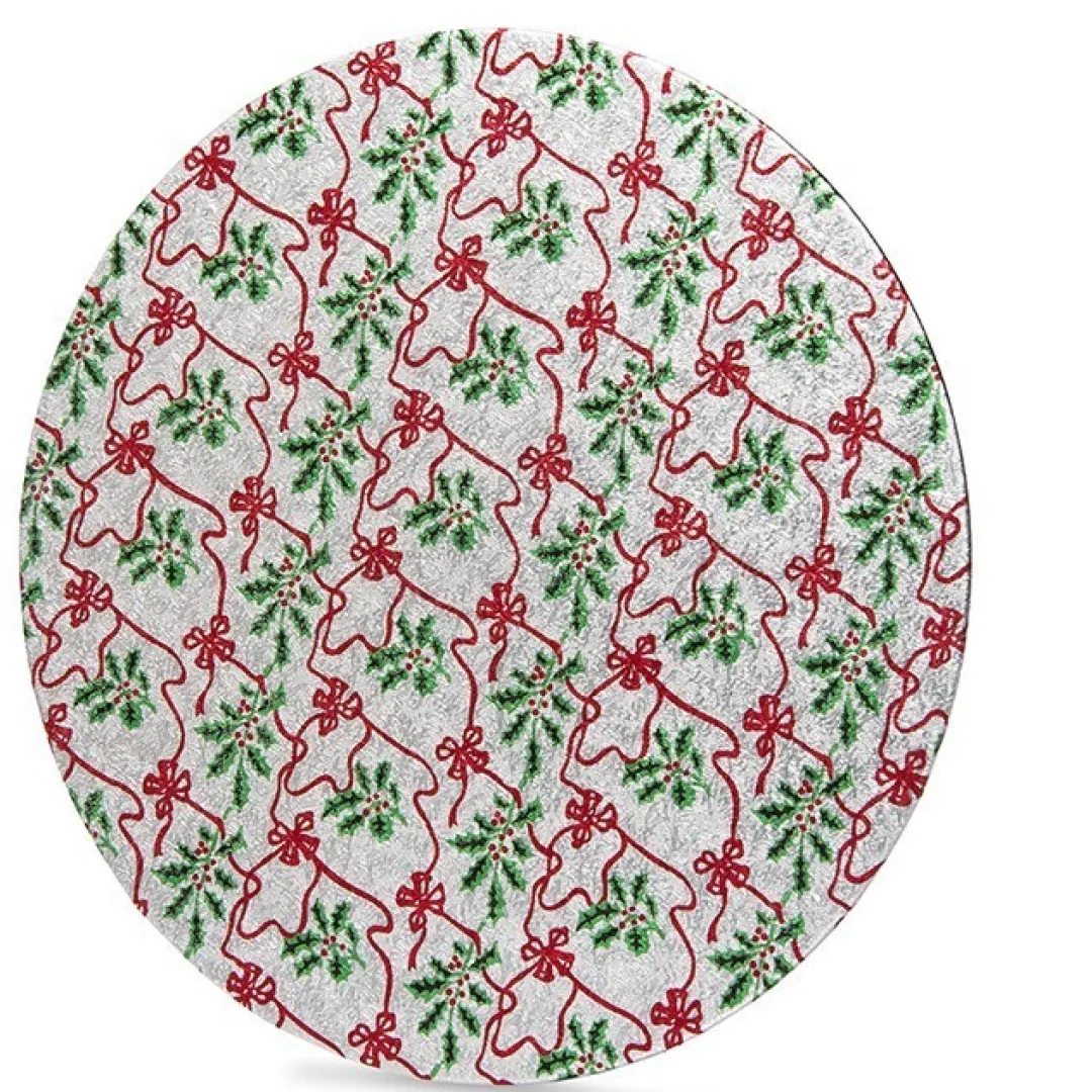 The Christmas Shop Round Cake Board| Cake Decoration