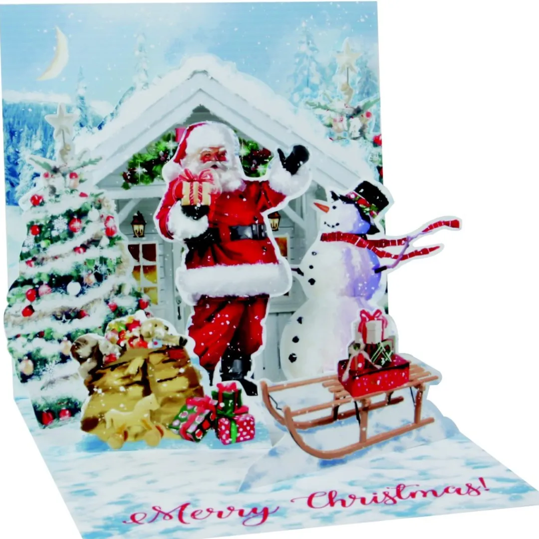 The Christmas Shop Santa & Snowman Card| Single Cards
