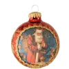 The Christmas Shop Santa Bauble| Glass|Glass