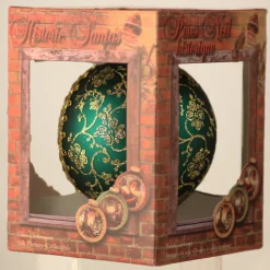 The Christmas Shop Santa Bauble| Glass|Glass