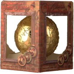 The Christmas Shop Santa Bauble| Glass|Gold Theme