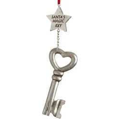 The Christmas Shop Santa Magic Key| Novelties|Silver & White Theme