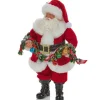 The Christmas Shop Santa Ornament| Christmas Figures|Red Theme