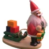 The Christmas Shop Santa Smoker W/gifts| Wooden Ornaments|Wood