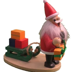 The Christmas Shop Santa Smoker W/gifts| Wooden Ornaments|Wood