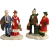 The Christmas Shop Set Of 2 Couples| Lighted Houses|Christmas Figures