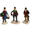 The Christmas Shop Set Of 3 Miniature Figures| Lighted Houses|Christmas Figures