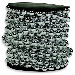 The Christmas Shop Silver Bead Garland| Garlands|Silver & White Theme