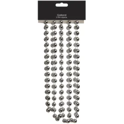 The Christmas Shop Silver Bead Garland| Garlands|Silver & White Theme