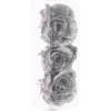 The Christmas Shop Silver Glitter Roses| Silver & White Theme