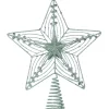 The Christmas Shop Silver Glitter Treetop Star| Treetop Stars|Silver & White Theme