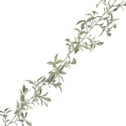 The Christmas Shop Silver Leaf Garland| Garlands|Silver & White Theme