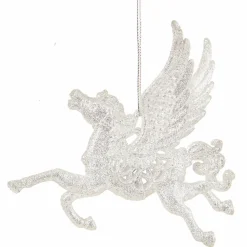 The Christmas Shop Silver Pegasus - Head Up| Silver & White Theme