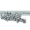 The Christmas Shop Silver Ribbon & Sign| Cake Decoration