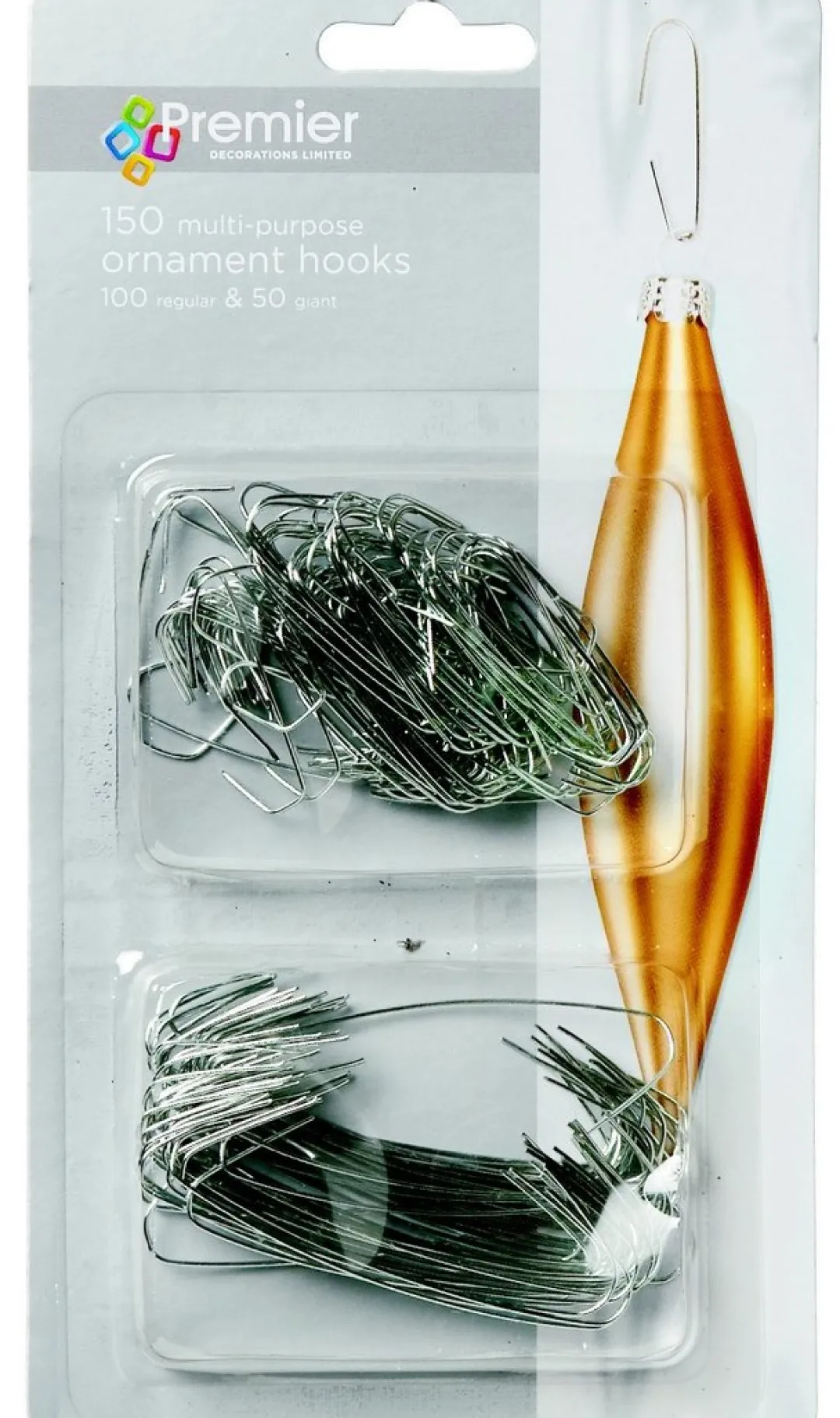 The Christmas Shop Silver Tree Hooks| Silver & White Theme|Glass