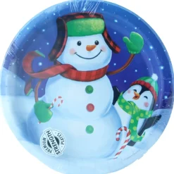The Christmas Shop Snowman Paper Plates| Tableware